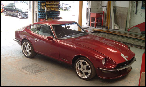 a fresh coat of paint for the datsun