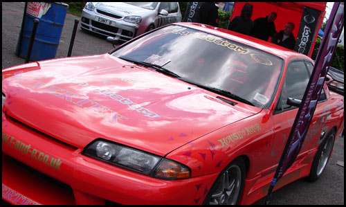 The freshly unveiled Skyline R32 Demo Car