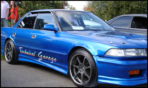 An old Toyota Mark2 imported by Avon Custom