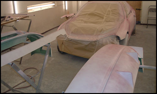 Candy Red CRX awaiting Paint