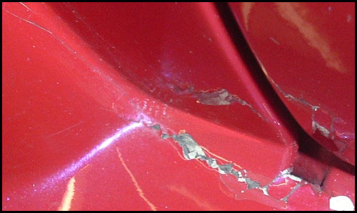 Cracks from previous poor work