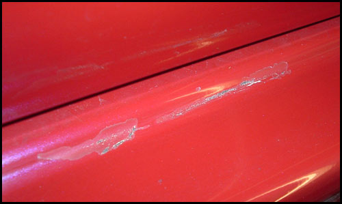 the results of a poor respray