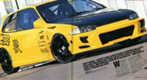 Cliftys modified civic in redline