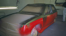 BMW 325i CuHaynes Nova being paintedstomised